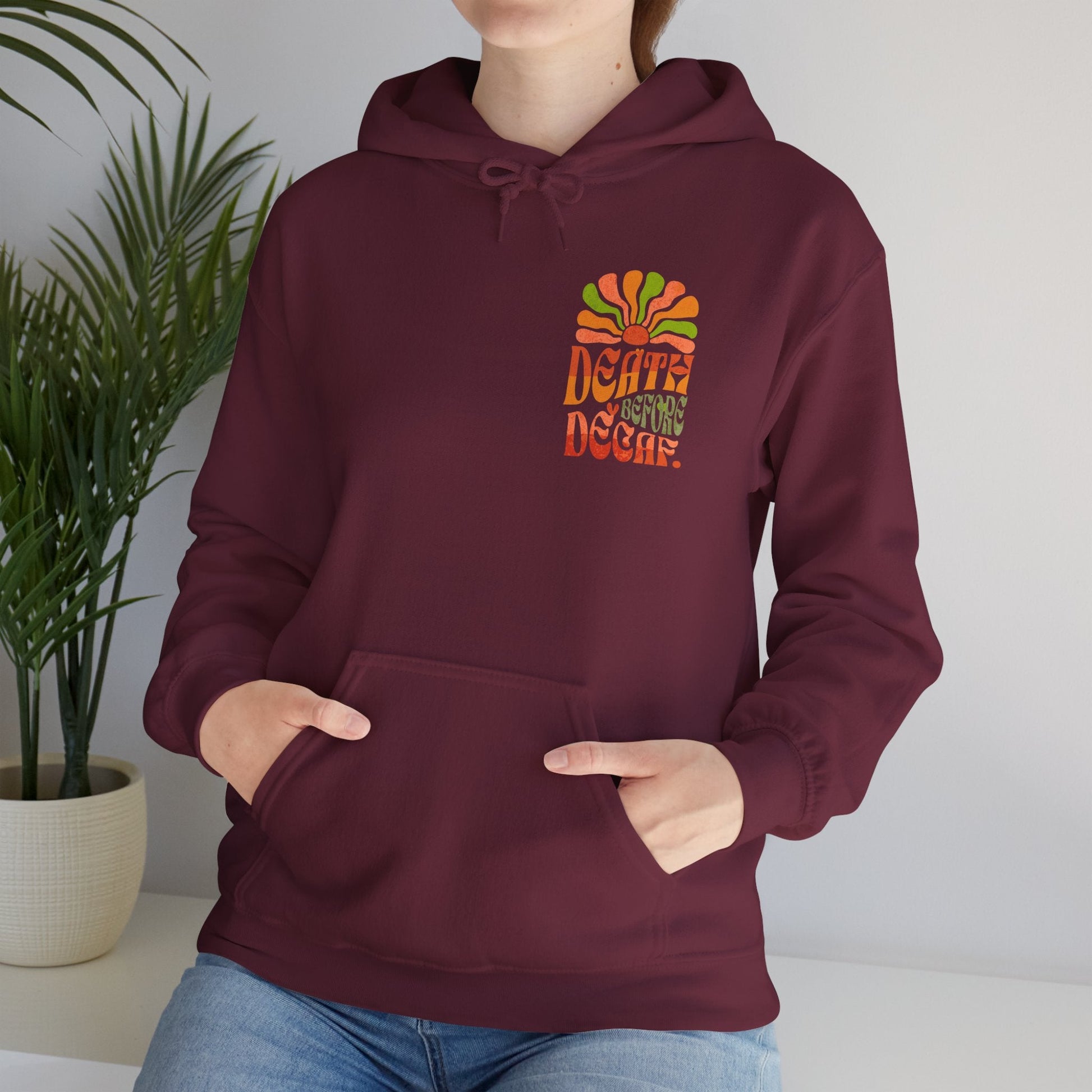 Colorful Retro Hoodie - Perfect for Cozy Days and Celebrations Printify