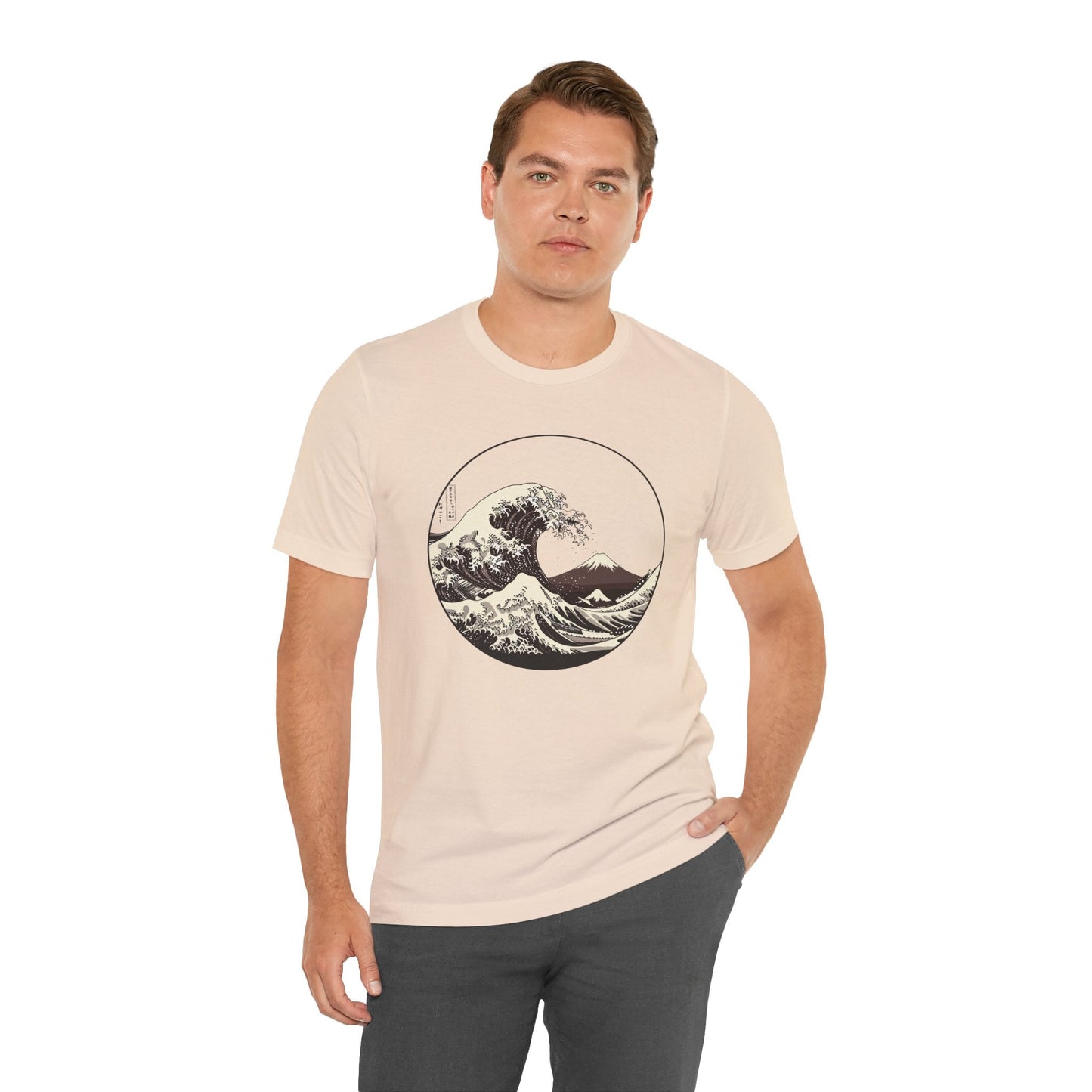 Ocean Wave Graphic Tee | Cool Casual Wear, Beach Lover Gift, Art Inspired Shirt, Summer Attire, Gift for Him/Her Printify
