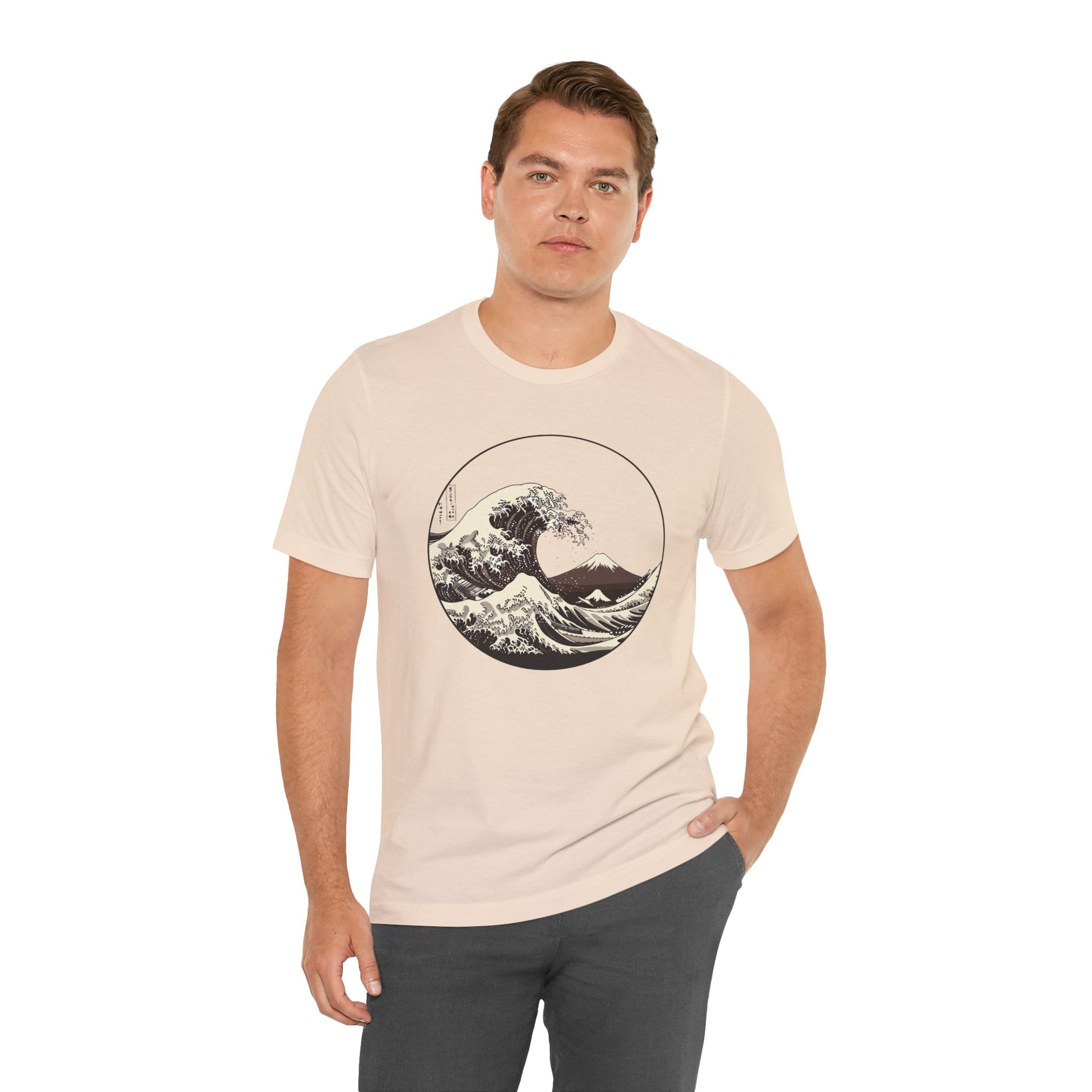 Ocean Wave Graphic Tee | Cool Casual Wear, Beach Lover Gift, Art Inspired Shirt, Summer Attire, Gift for Him/Her Printify