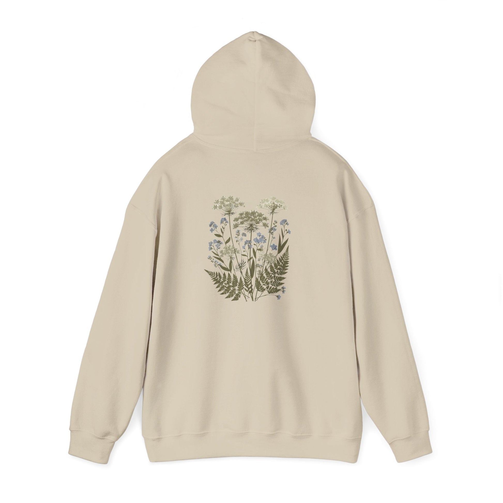 Botanical Print Unisex Hoodie - Embrace Nature Boho Wear