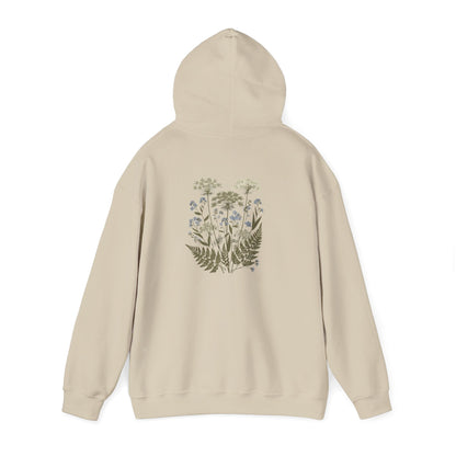 Botanical Print Unisex Hoodie - Embrace Nature Boho Wear