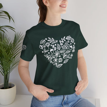 Floral Heart Tee Printify