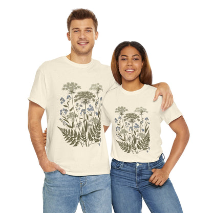 Botanical Art Unisex Heavy Cotton Tee Printify