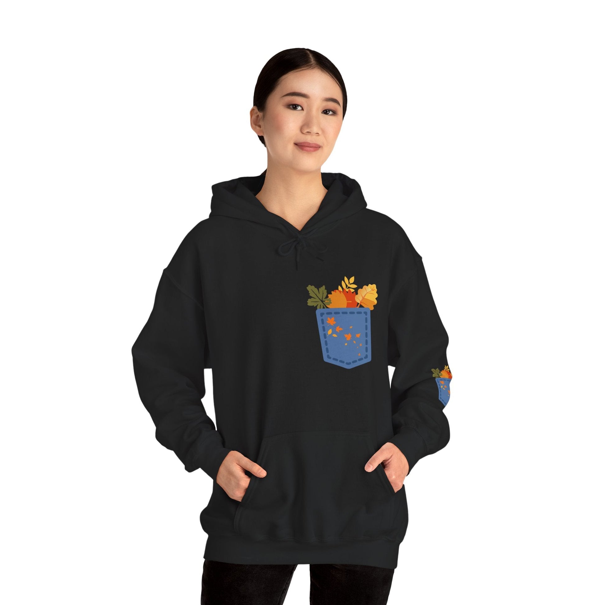 Floral Pocket Hoodie - Cozy Unisex Sweatshirt for Gardening Lovers Boho Wear