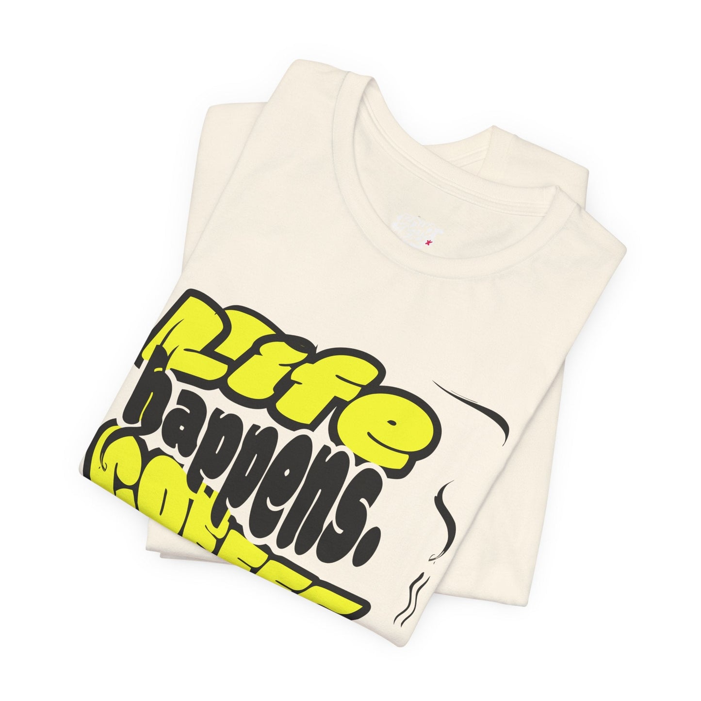 Coffee Lover T-Shirt - Life happens Coffee helps Boho Wear