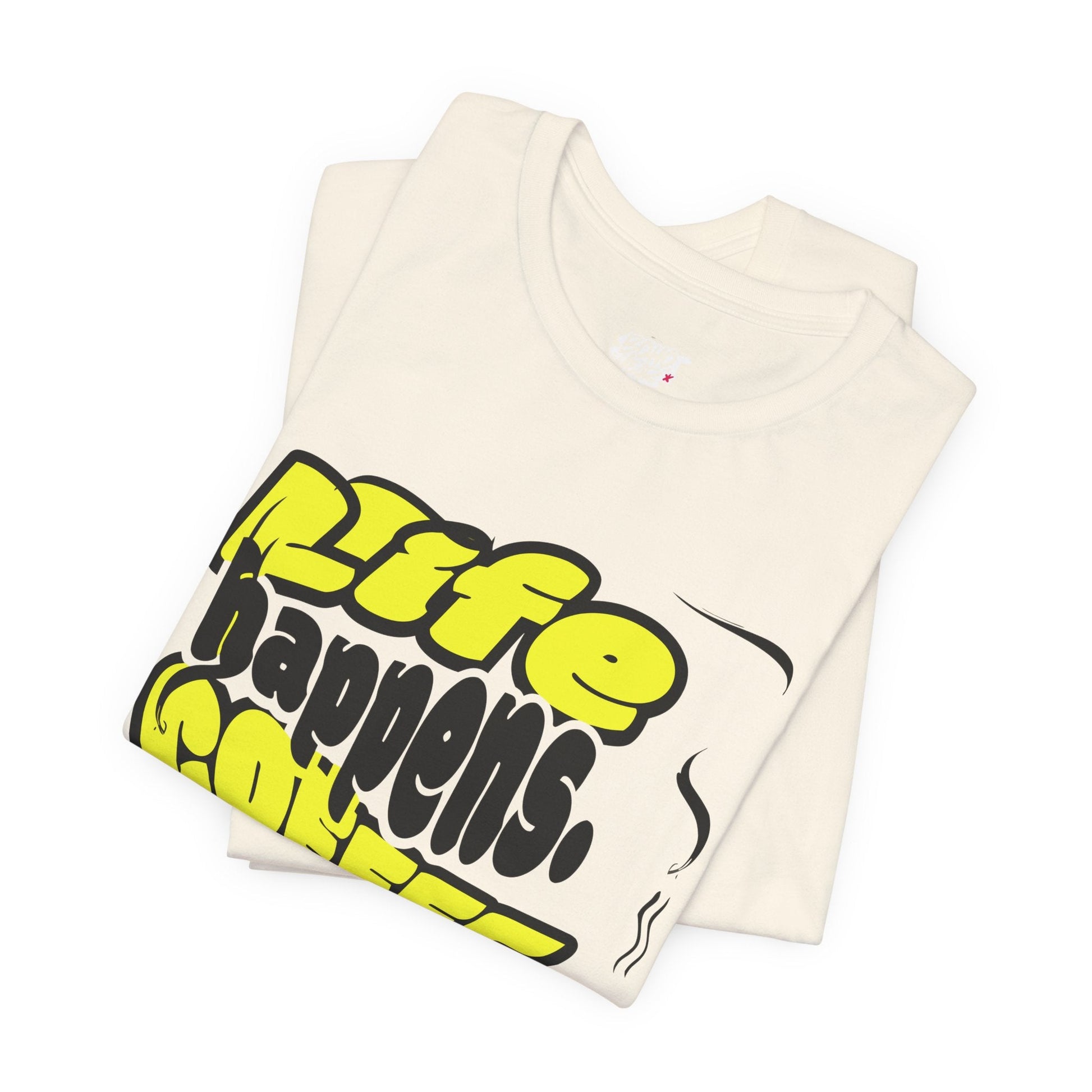 Coffee Lover T-Shirt - Life happens Coffee helps Boho Wear