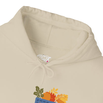 Floral Pocket Hoodie - Cozy Unisex Sweatshirt for Gardening Lovers Boho Wear