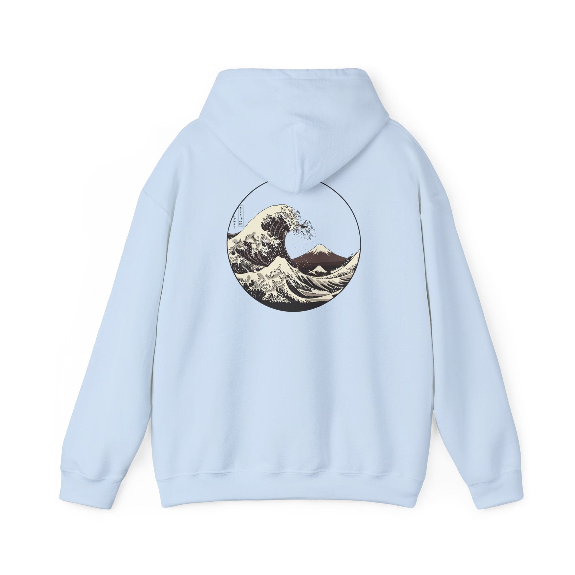 Ocean Wave Graphic Hoodie, Unisex Sweatshirt Gift, Beach Lover Apparel, Cozy Layering, Nature-Inspired Gift Printify