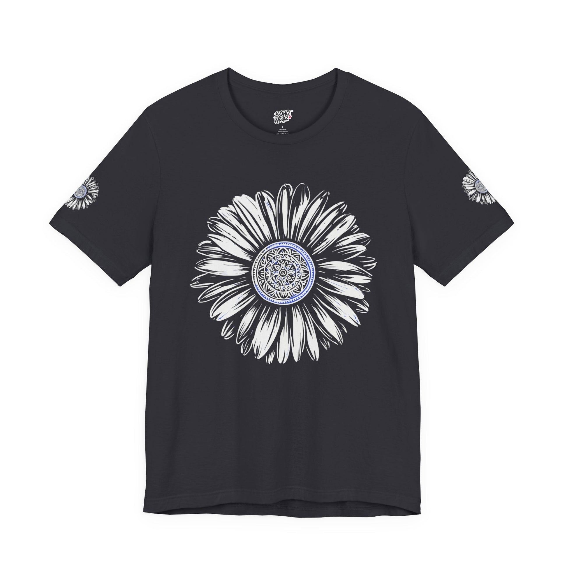 Boho Blue Mandala Tee Printify