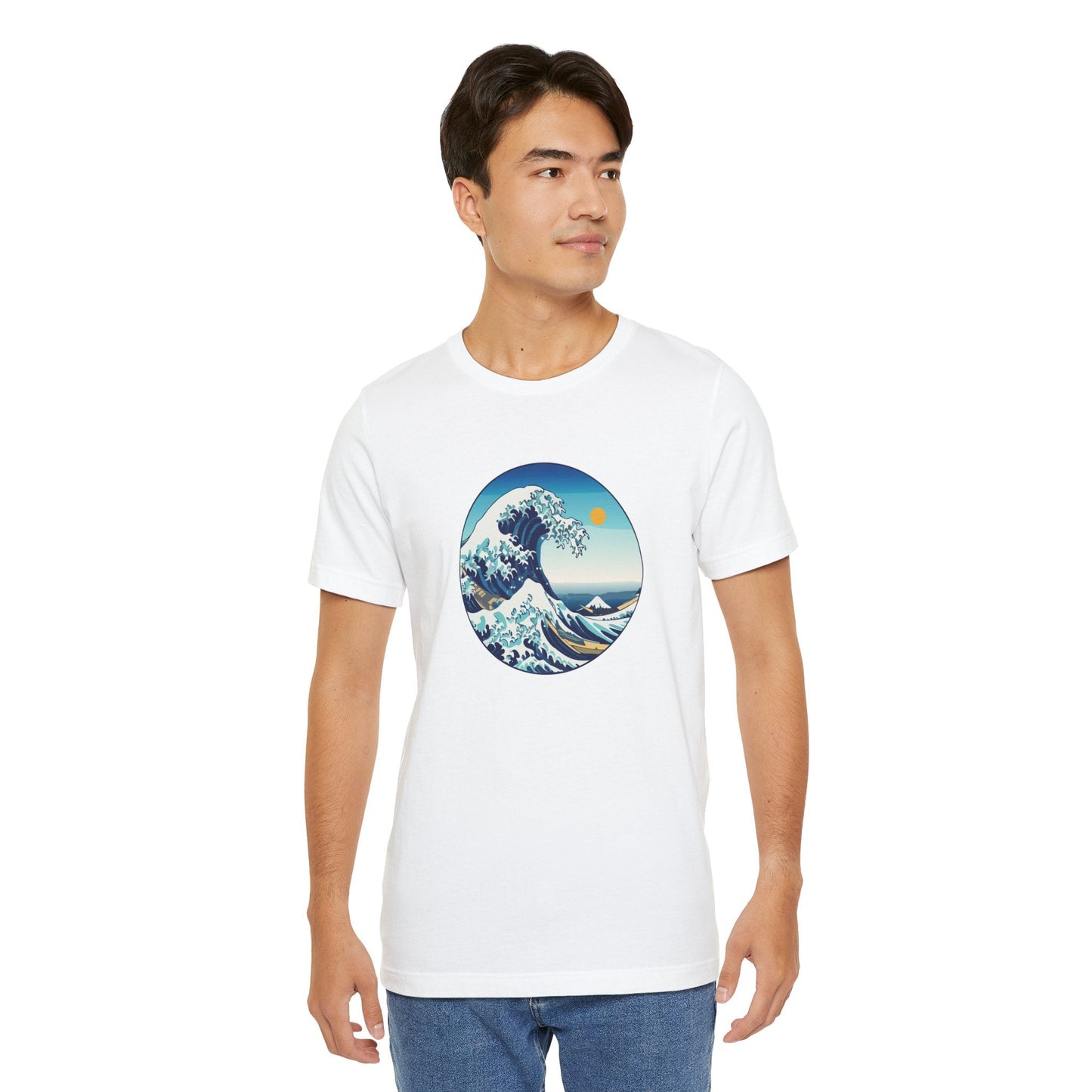 Ocean Wave Graphic Tee - Perfect for Beach Lovers, Summer Vibes, Casual Outfits, Gift for Surfers, Eco-Friendly Fashion Printify