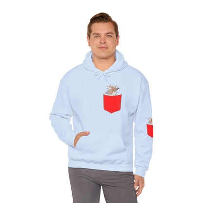 Funny Botanic Autumn Unisex Hoodie Sweatshirt with Pocket Flowers Printify