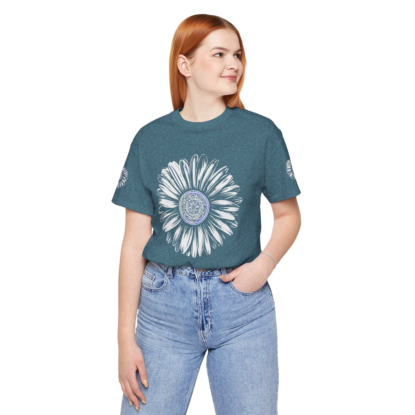 Boho Blue Mandala Tee Boho Wear