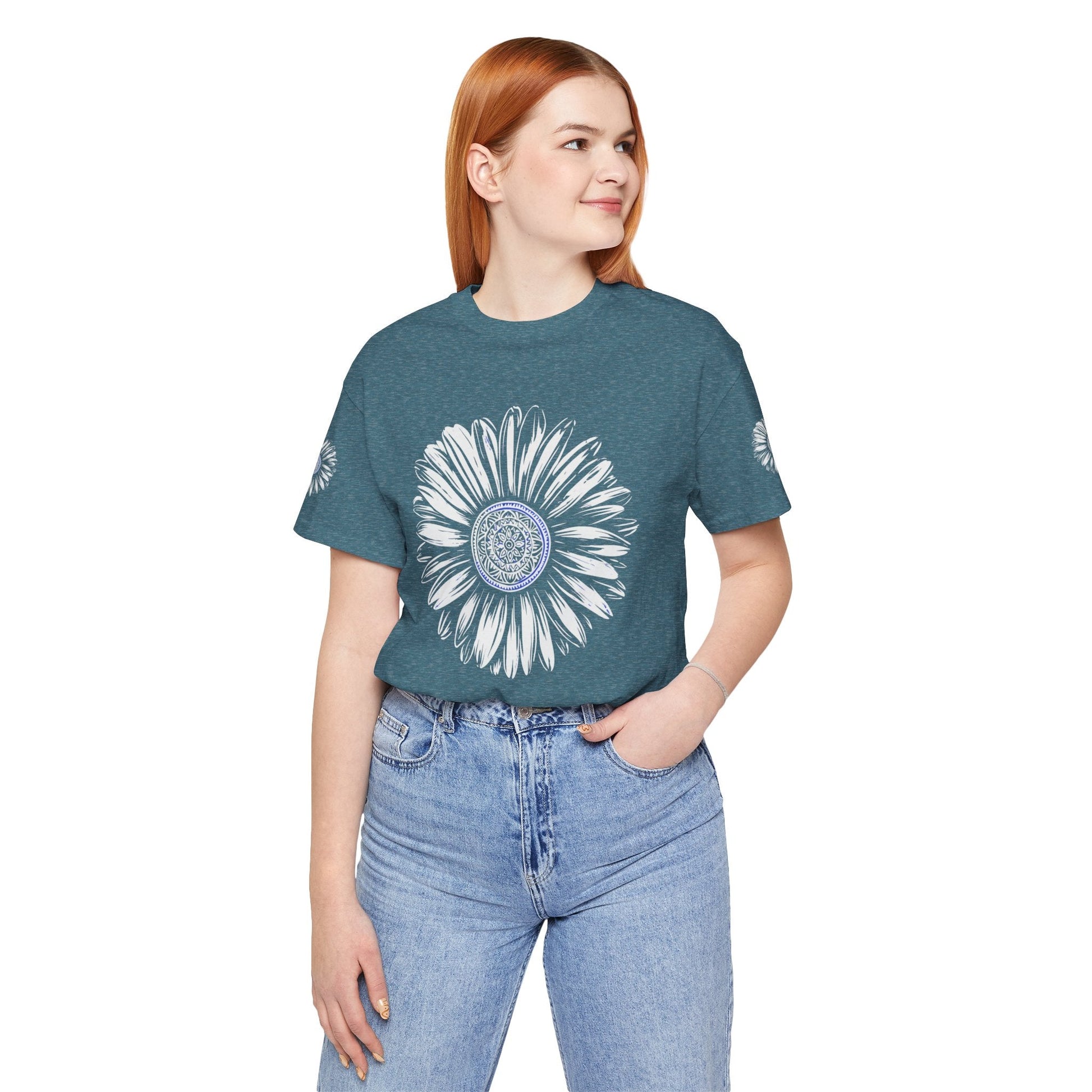 Boho Blue Mandala Tee Boho Wear