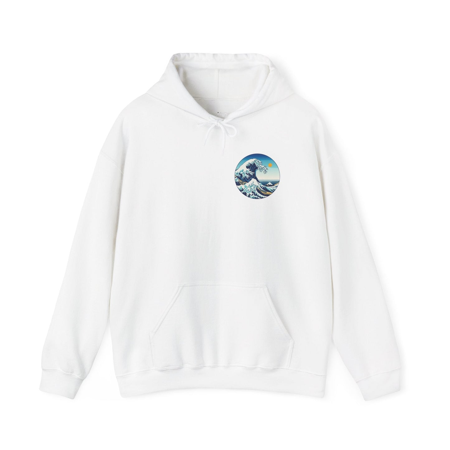 Ocean Wave Graphic Hoodie, Cozy Unisex Sweatshirt, Nature Lover Gift, Beach Vibes Apparel, Art-Inspired Clothing Printify