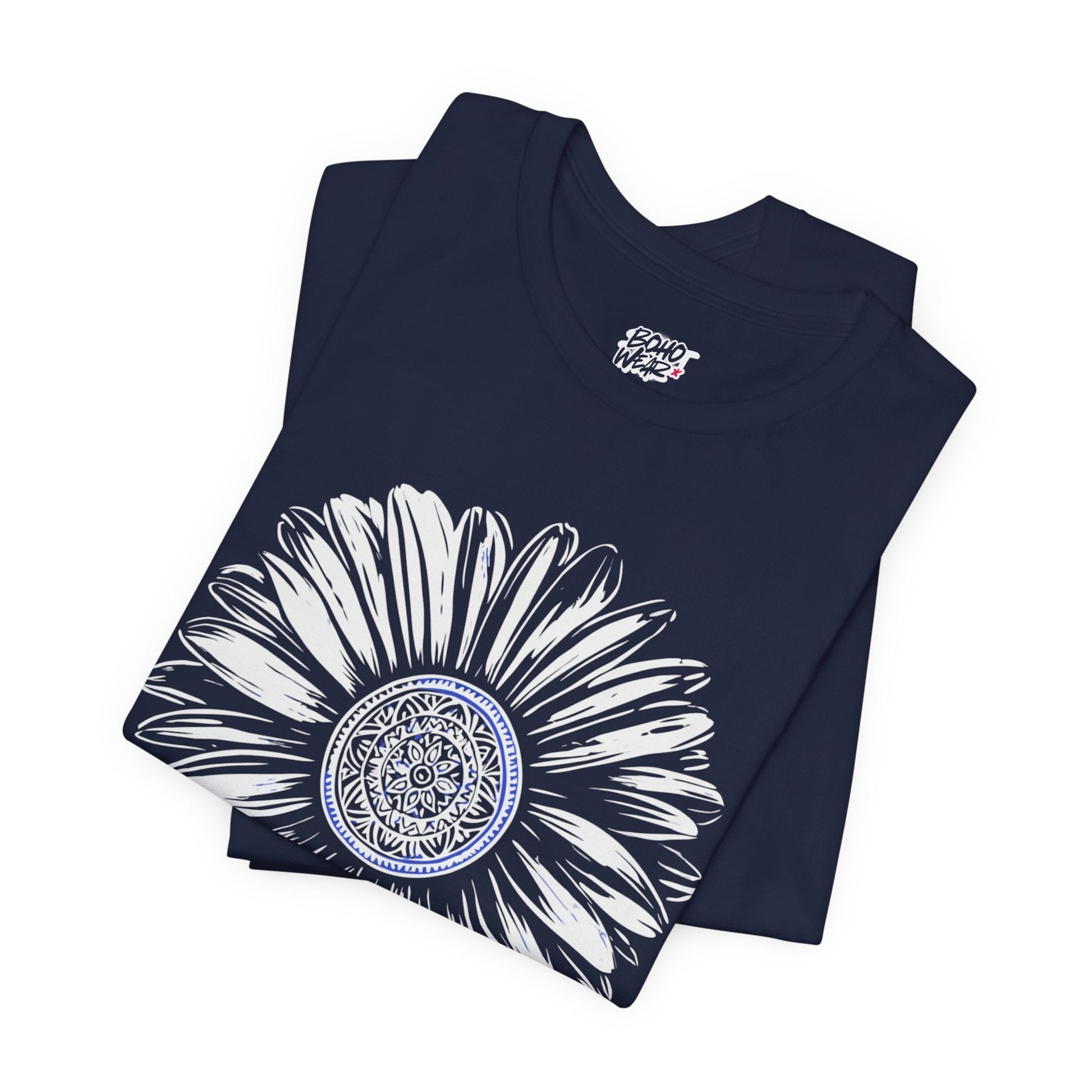 Boho Blue Mandala Tee Boho Wear