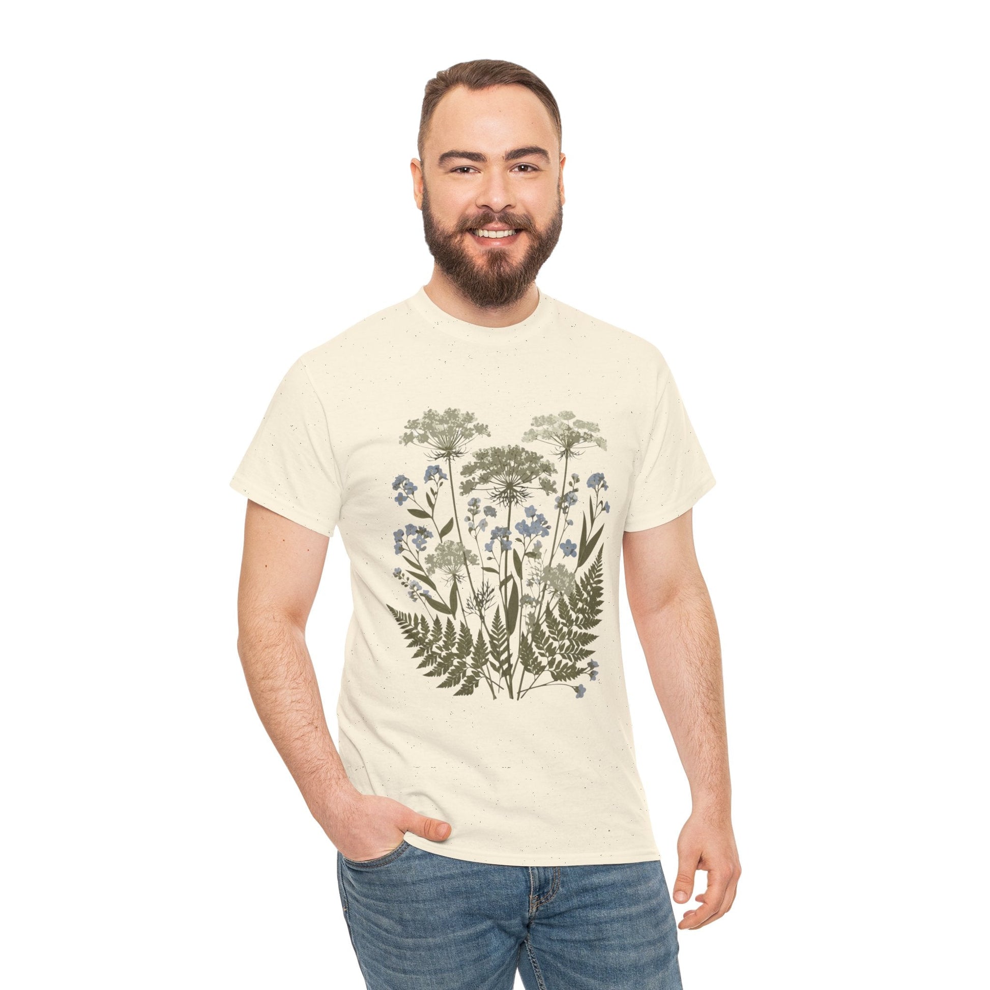 Botanical Art Unisex Heavy Cotton Tee Printify