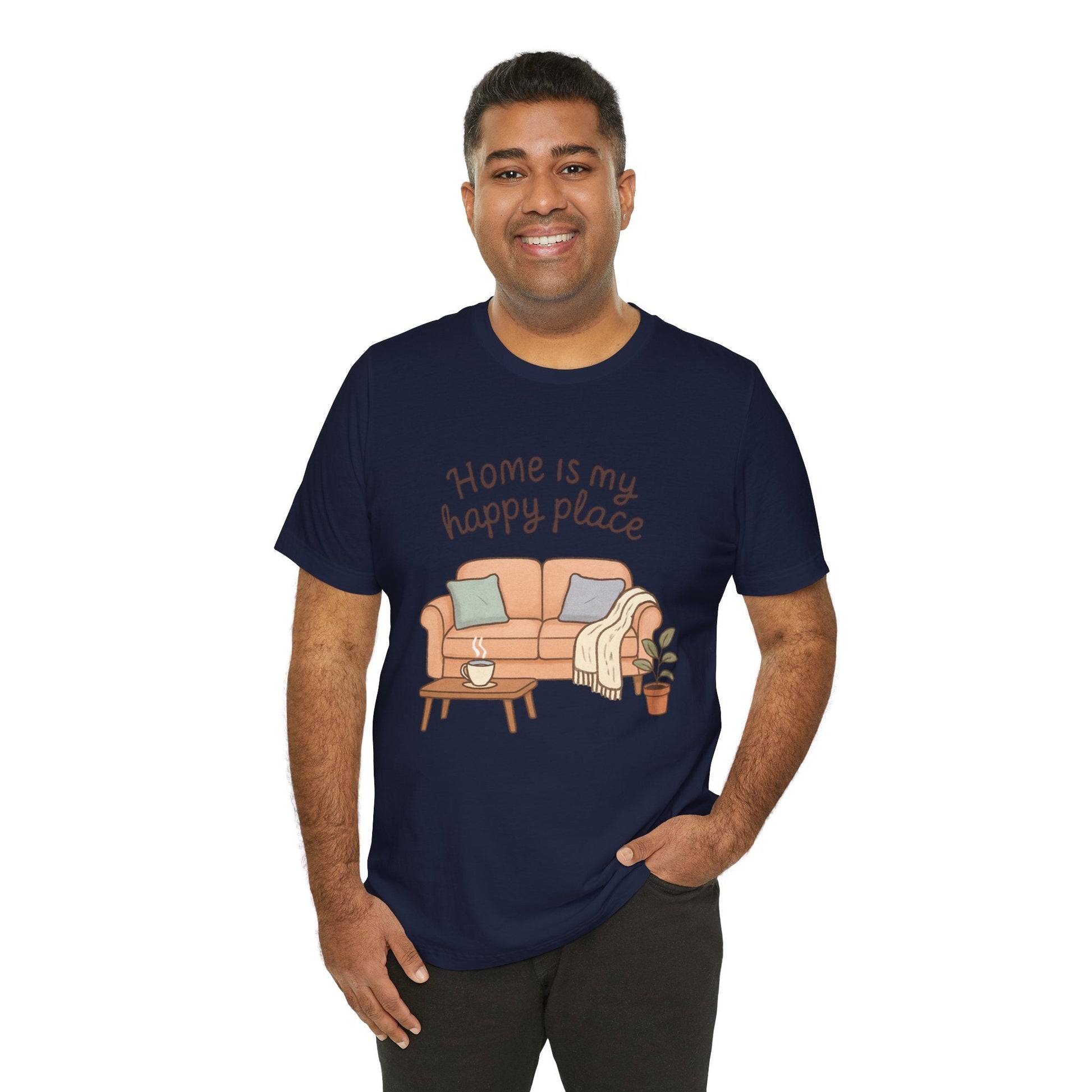 T-Shirt - Home is my Happy Place - Unisex Jersey Short Sleeve Tee Boho Wear