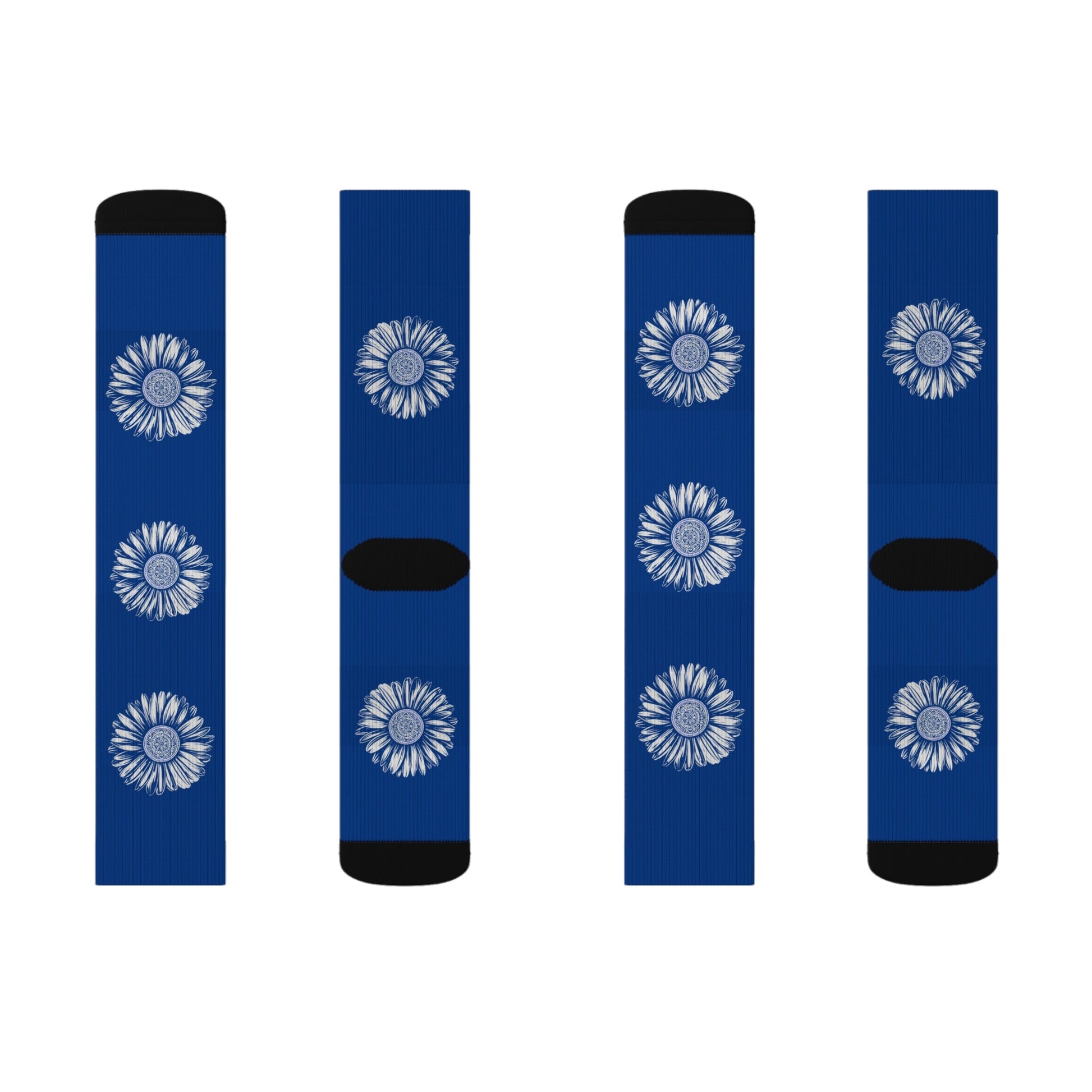 Sublimation Socks - Floral Pattern Cozy Accessories, Gift for Flower Lovers Printify