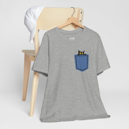 Cat Pocket Tee Boho Wear