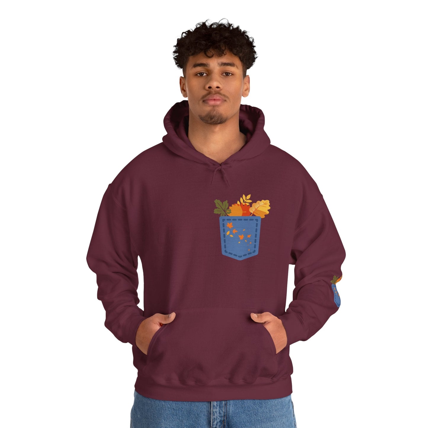 Floral Pocket Hoodie - Cozy Unisex Sweatshirt for Gardening Lovers Boho Wear