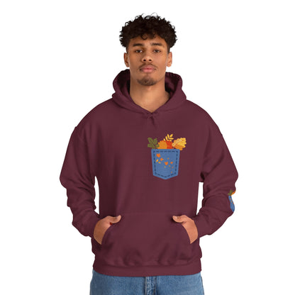 Floral Pocket Hoodie - Cozy Unisex Sweatshirt for Gardening Lovers Boho Wear