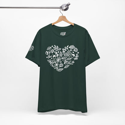 Floral Heart Tee Printify