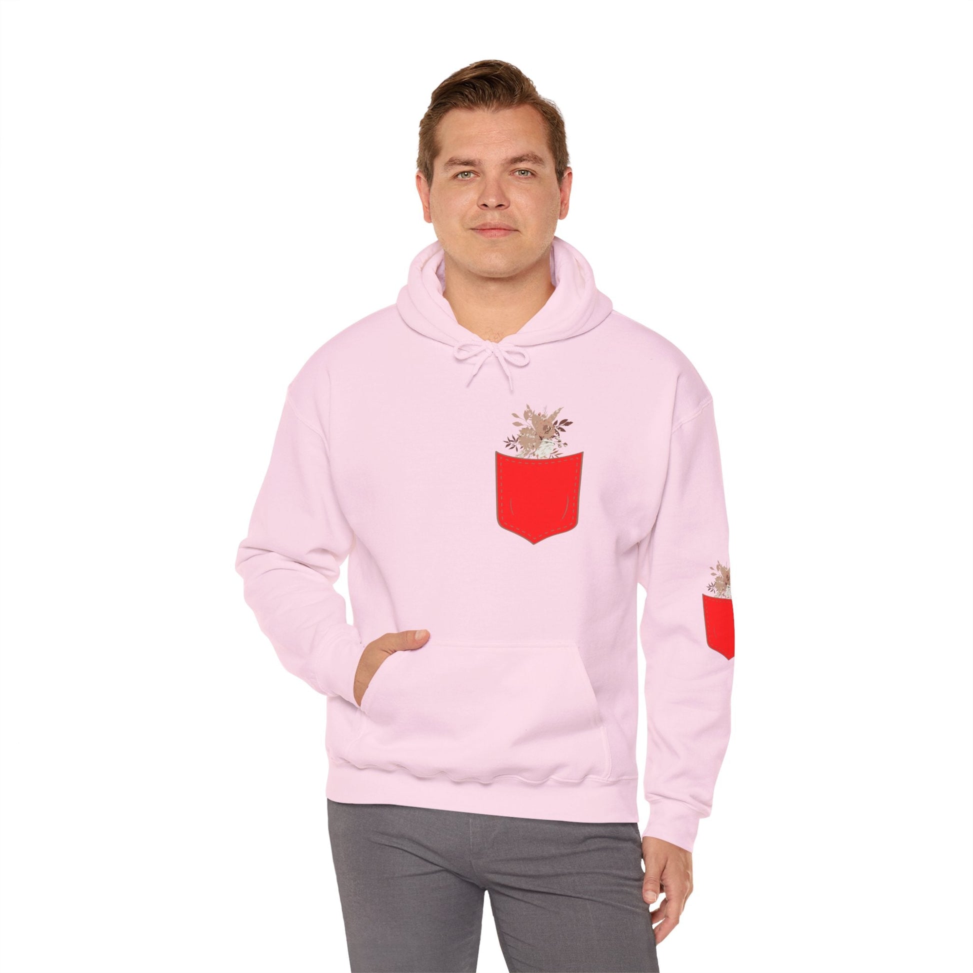 Funny Botanic Autumn Unisex Hoodie Sweatshirt with Pocket Flowers Boho Wear