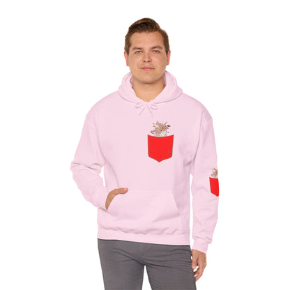 Funny Botanic Autumn Unisex Hoodie Sweatshirt with Pocket Flowers Boho Wear