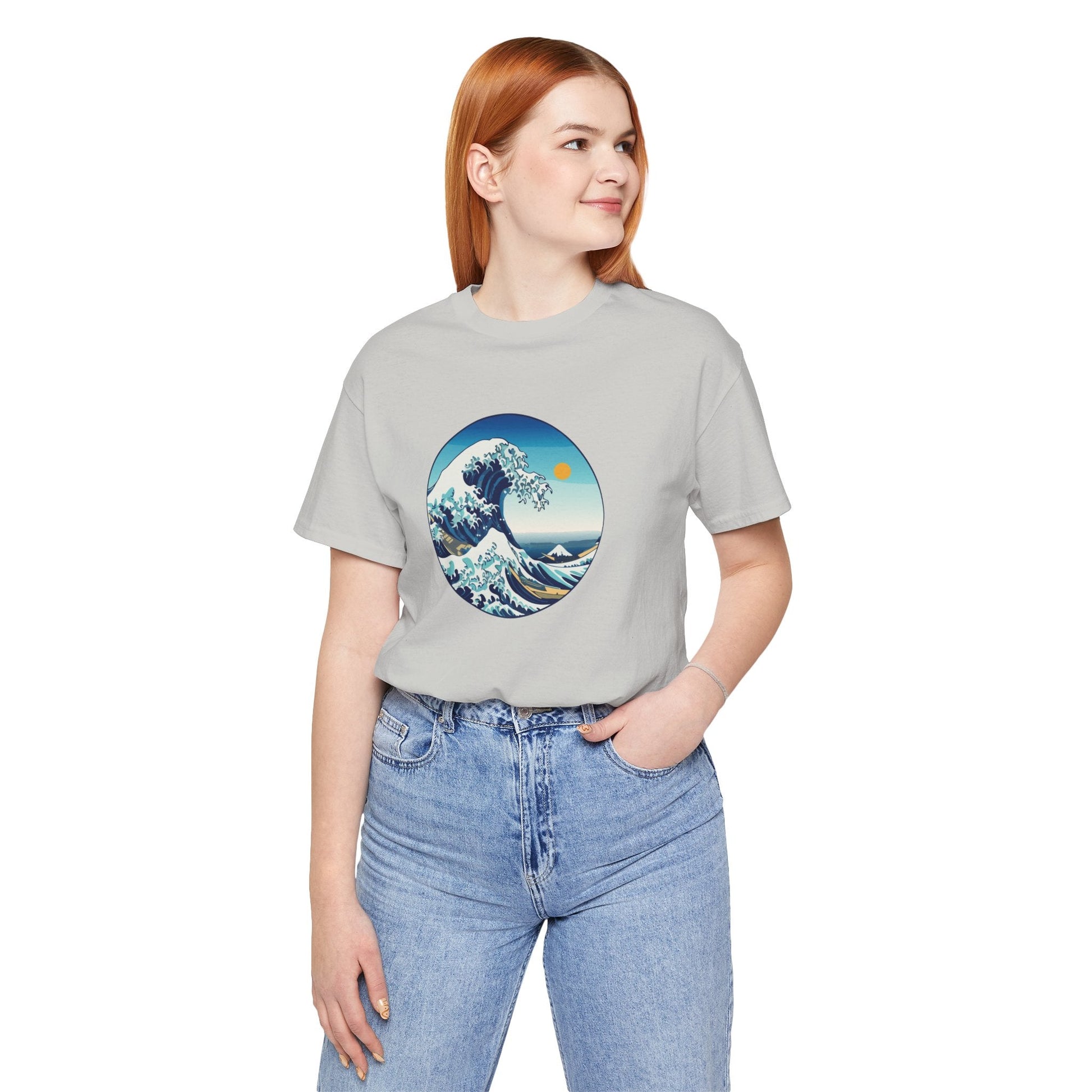 Ocean Wave Graphic Tee - Perfect for Beach Lovers, Summer Vibes, Casual Outfits, Gift for Surfers, Eco-Friendly Fashion Printify