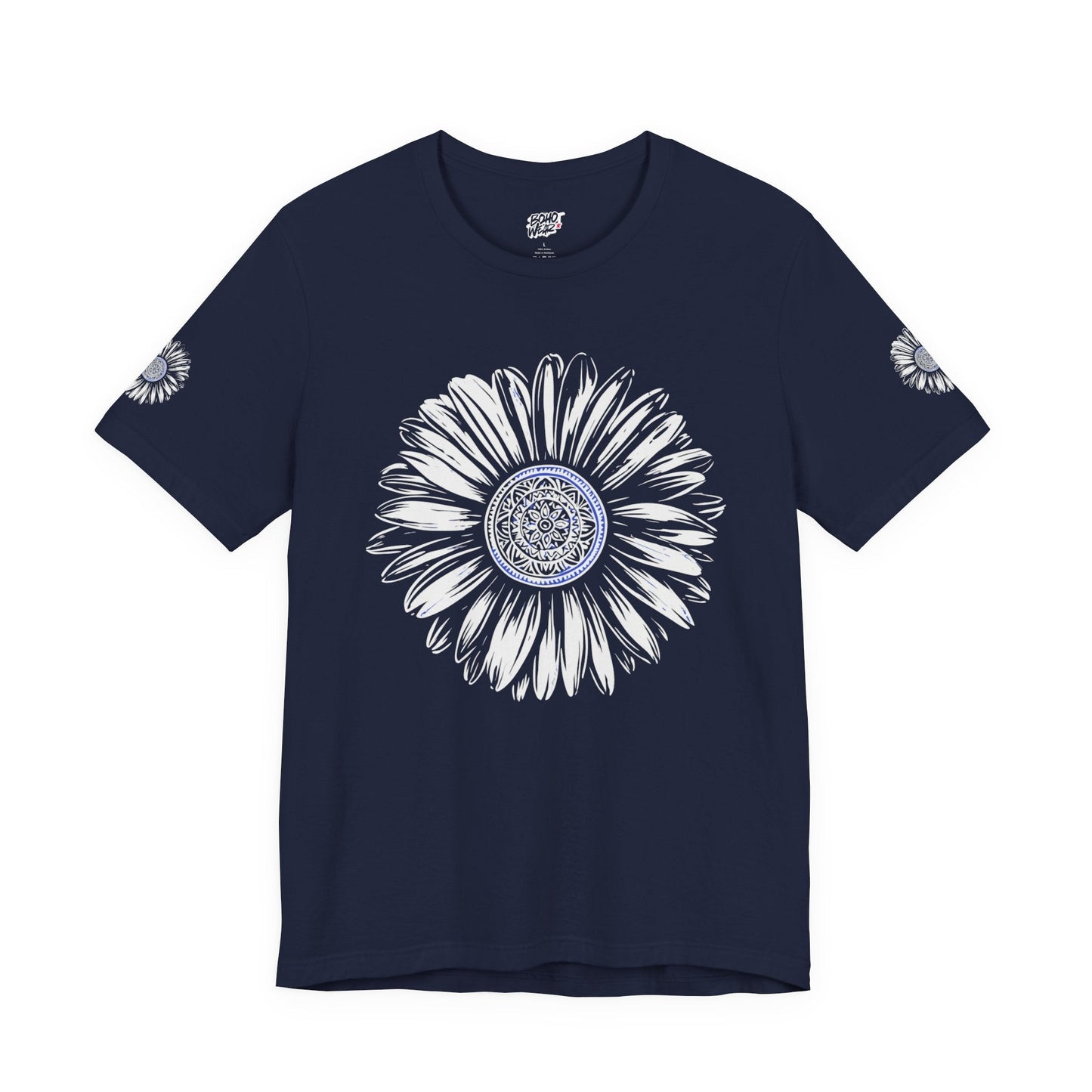 Boho Blue Mandala Tee Boho Wear