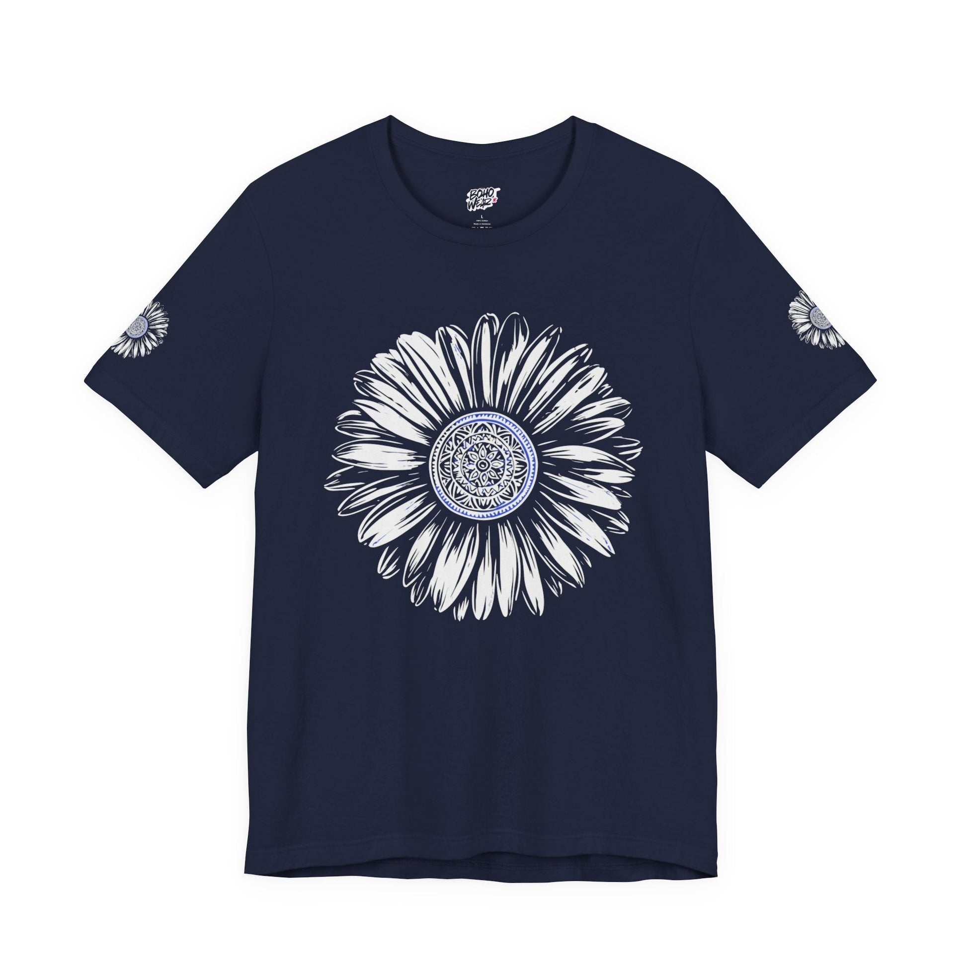 Boho Blue Mandala Tee Boho Wear