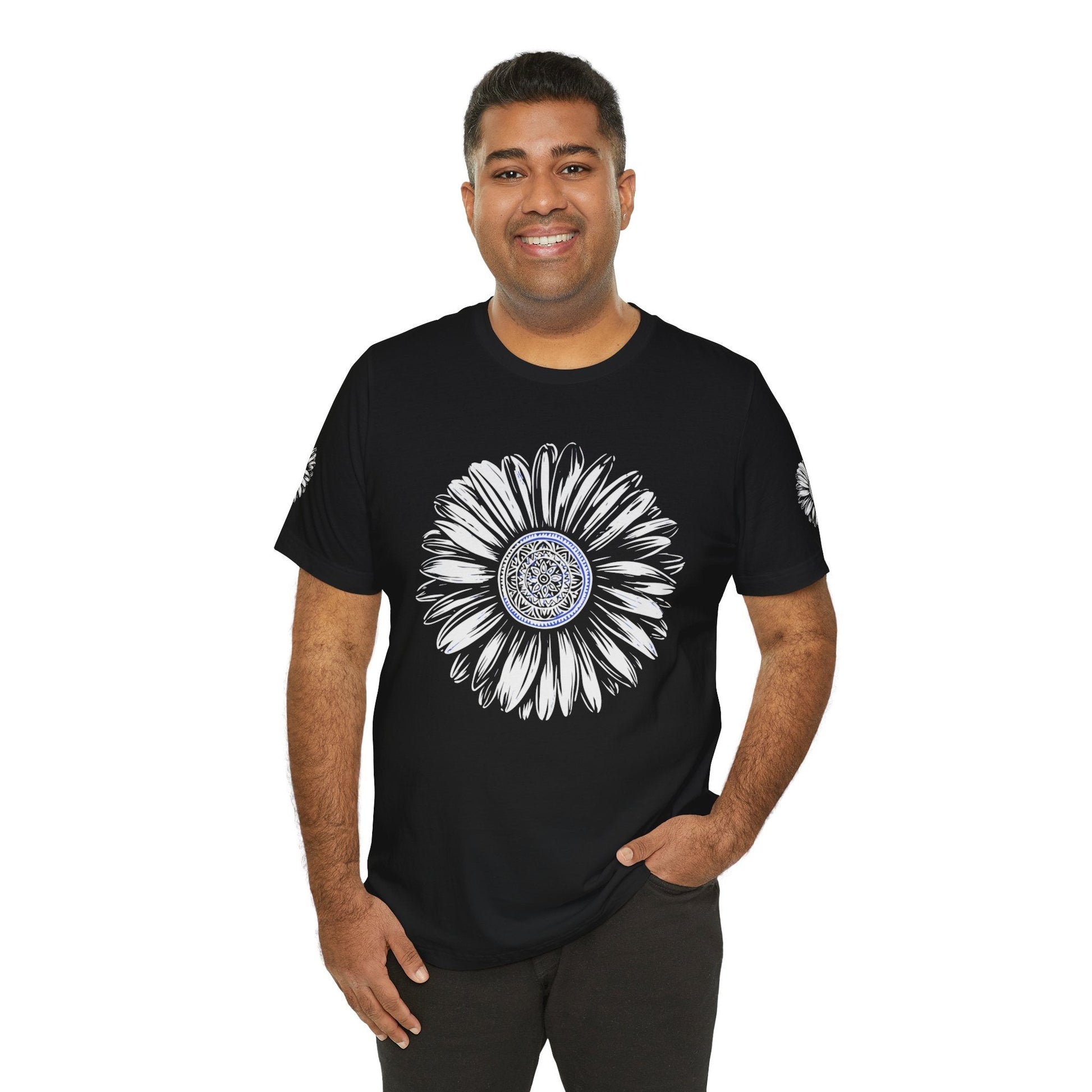 Boho Blue Mandala Tee Printify