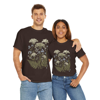Botanical Art Unisex Heavy Cotton Tee Printify