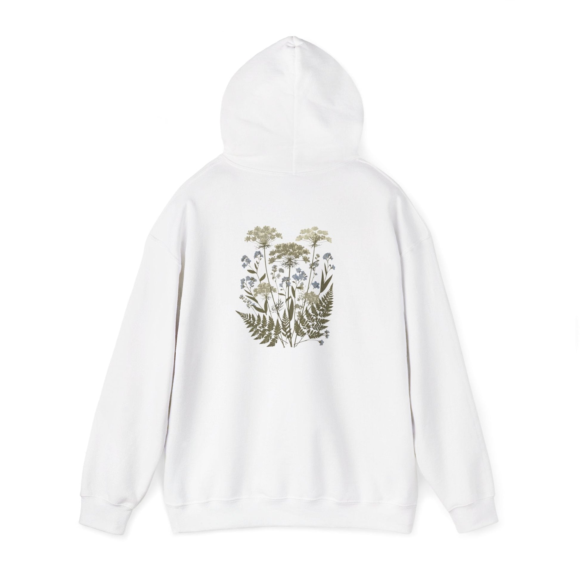 Botanical Print Unisex Hoodie - Embrace Nature Boho Wear