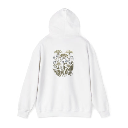 Botanical Print Unisex Hoodie - Embrace Nature Boho Wear