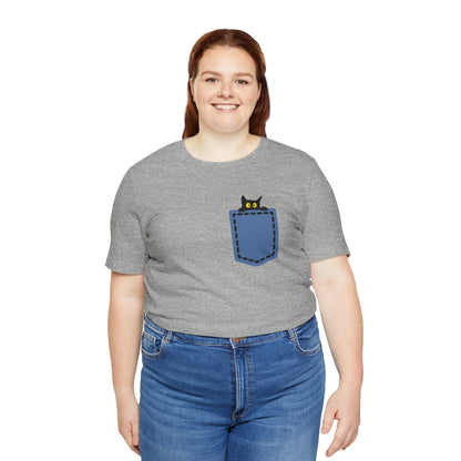 Cat Pocket Tee Boho Wear