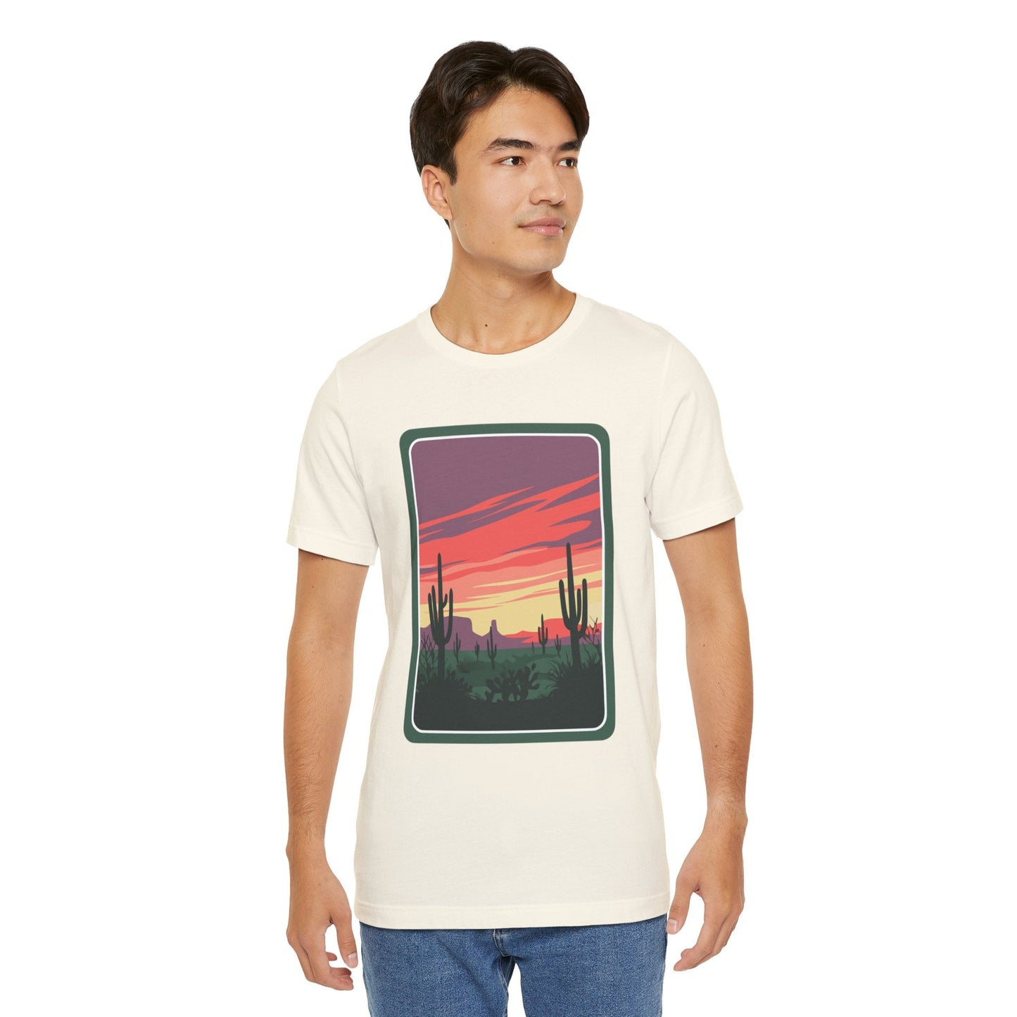 Desert Sunset Tee | Boho Style, Unisex Short Sleeve Shirt, Nature Lover Gift, Adventure Apparel, Outdoor Exploration Clothing Printify