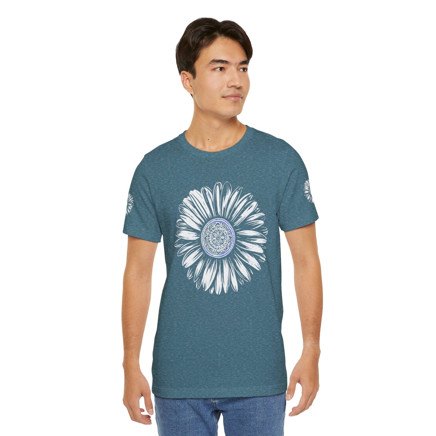Boho Blue Mandala Tee Boho Wear