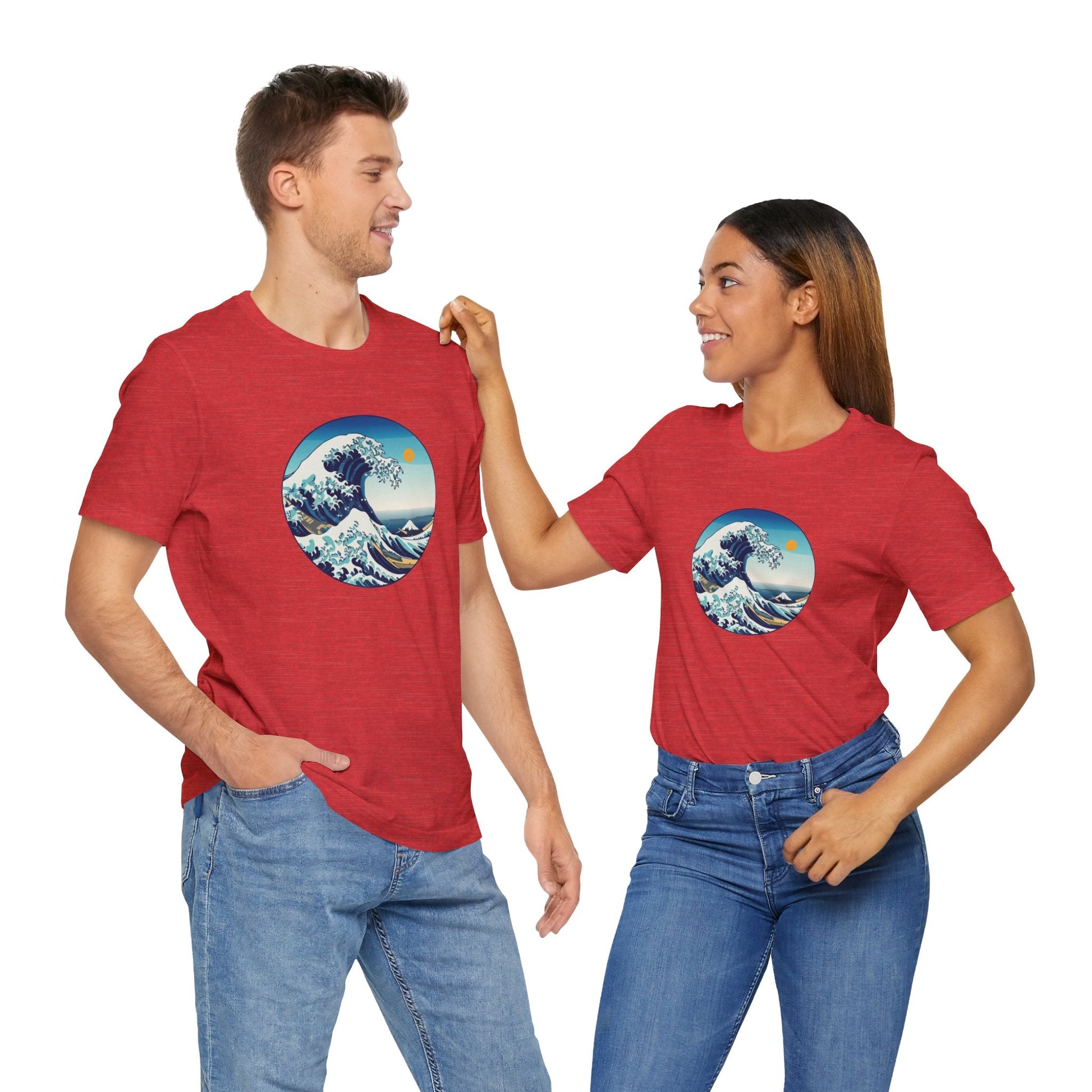 Ocean Wave Graphic Tee - Perfect for Beach Lovers, Summer Vibes, Casual Outfits, Gift for Surfers, Eco-Friendly Fashion Boho Wear