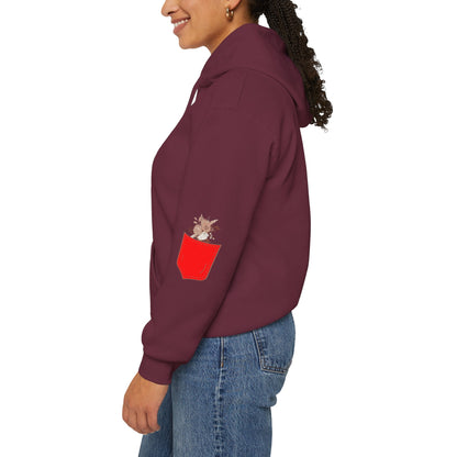 Funny Botanic Autumn Unisex Hoodie Sweatshirt with Pocket Flowers Printify