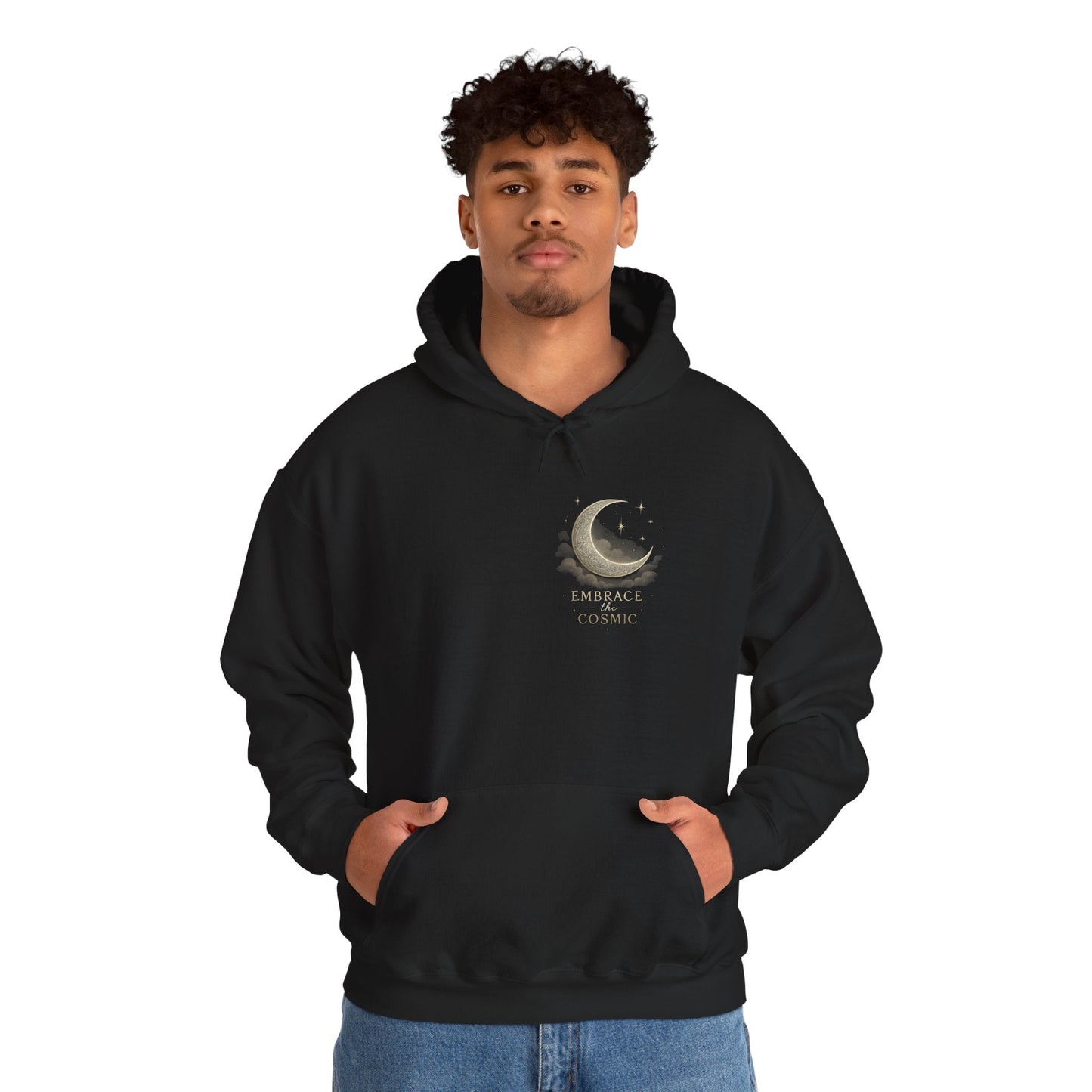 Space Embrace Hoodie Sweatshirt Printify