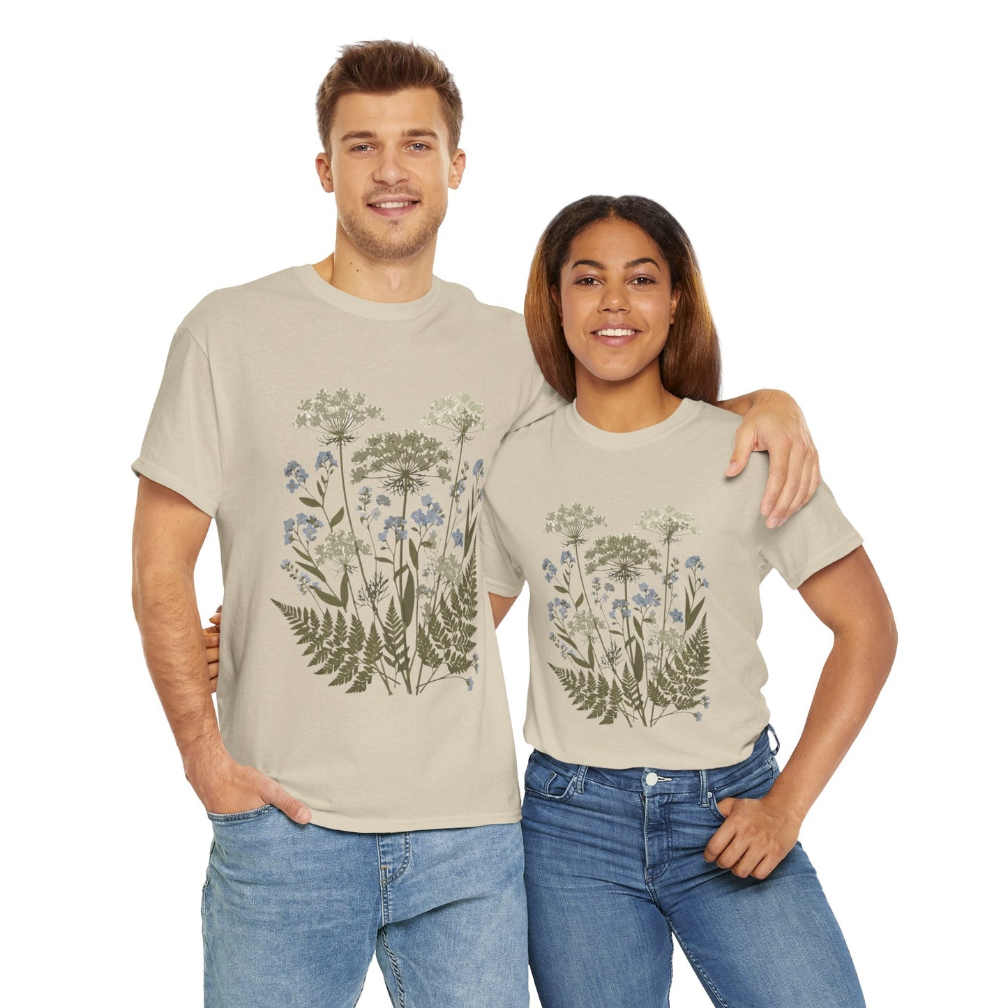 Botanical Art Unisex Heavy Cotton Tee Printify