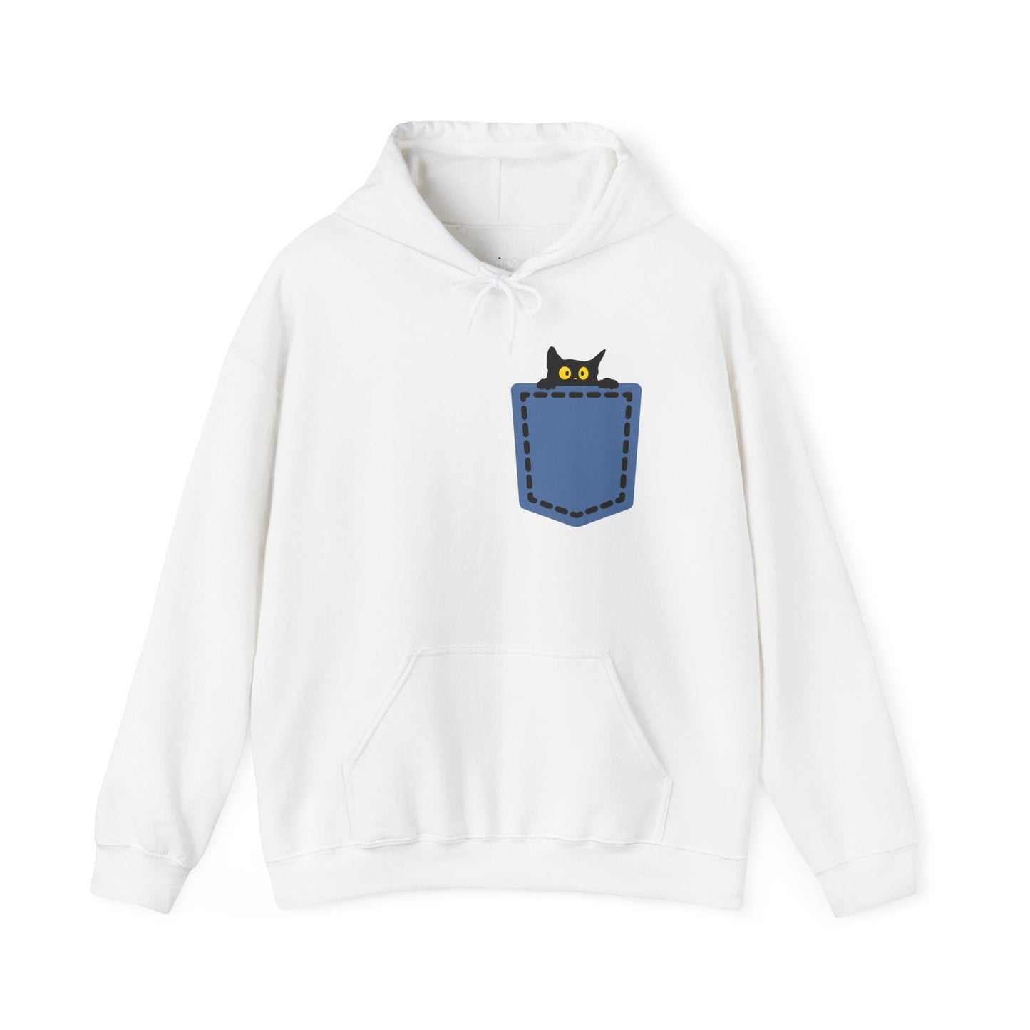 Cat Pocket Hoodie | Cute Cat Lover Gift, Unisex Printify
