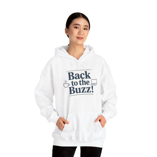 Hooded Sweatshirt - 'back to the buzz' Design Printify