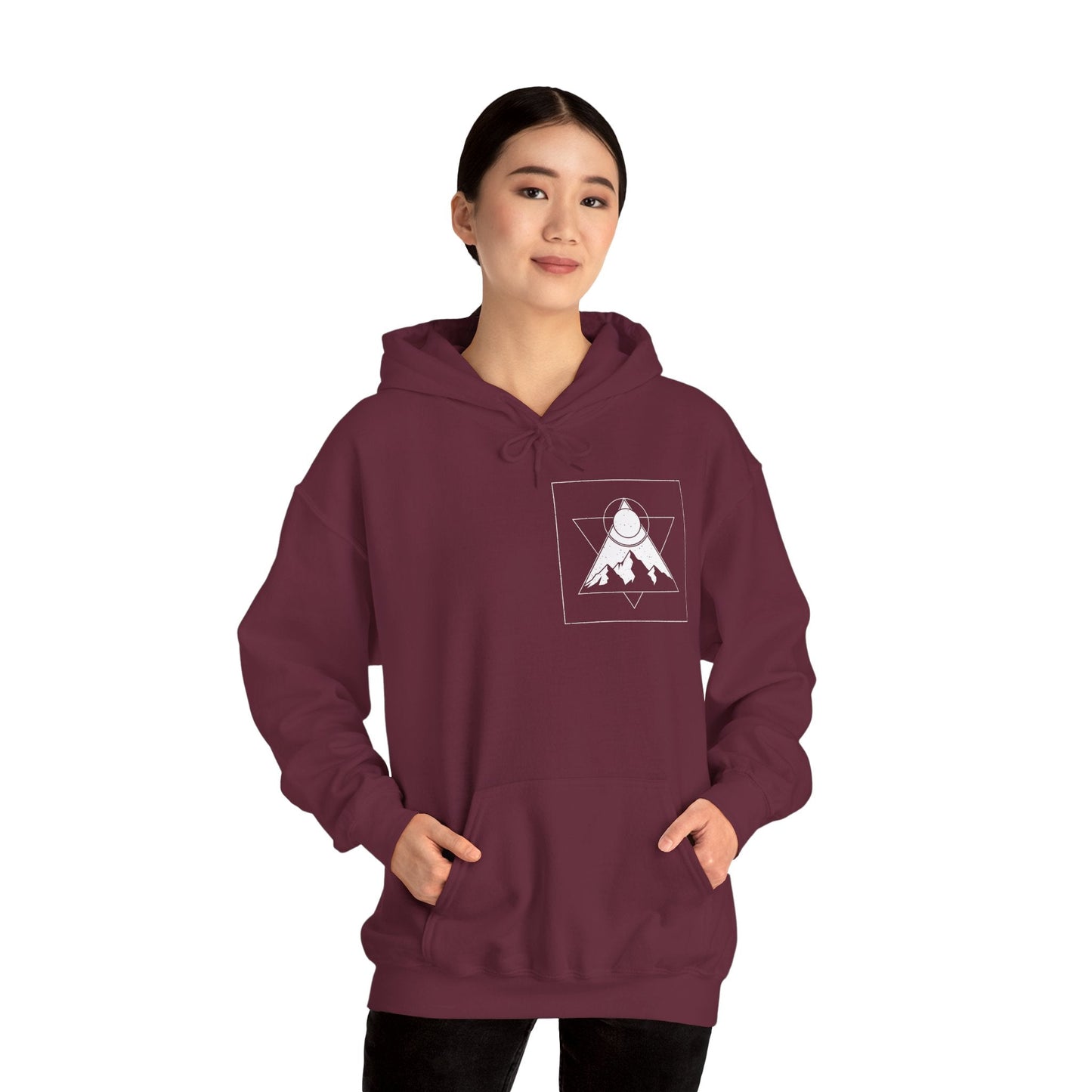 Mountain Adventure Hooded Sweatshirt Printify