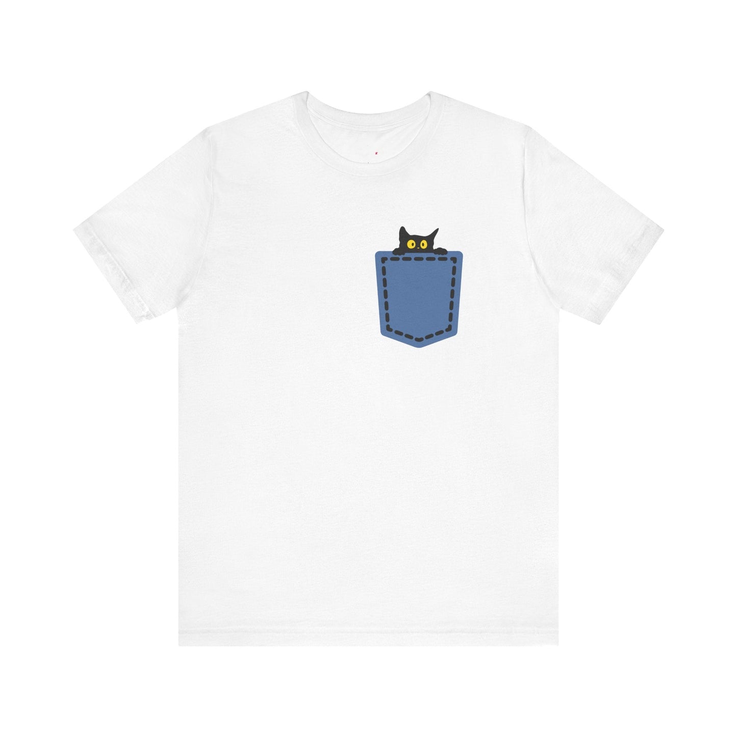 Cat Pocket Tee Printify