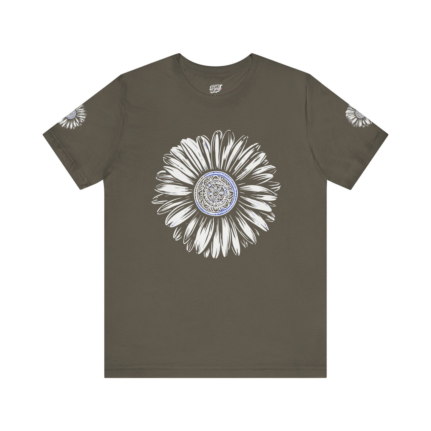 Boho Blue Mandala Tee Printify