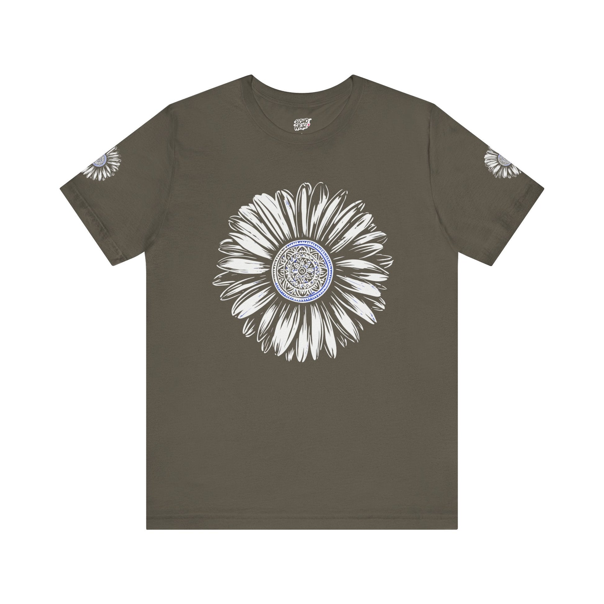 Boho Blue Mandala Tee Printify