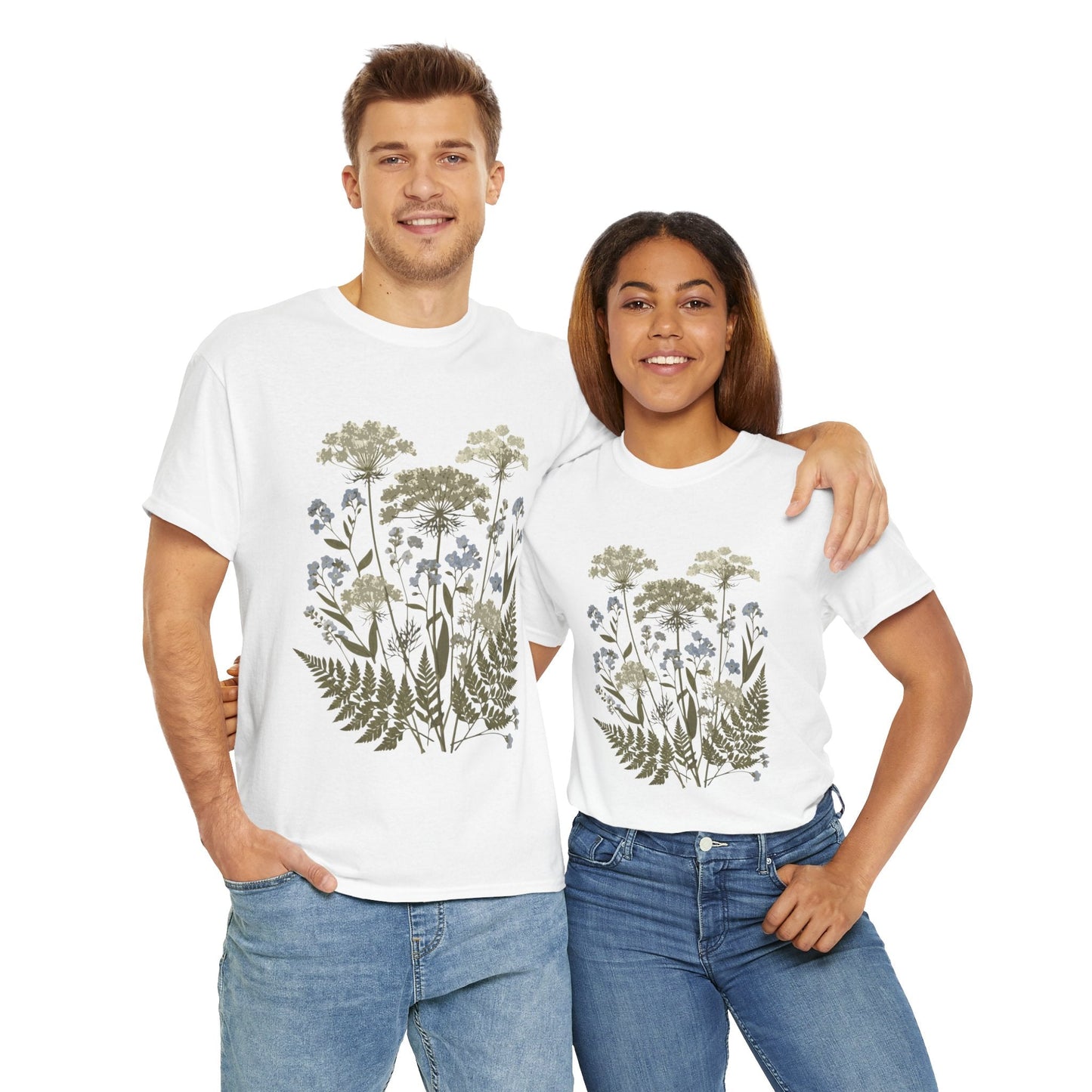 Botanical Art Unisex Heavy Cotton Tee Printify
