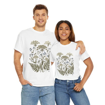Botanical Art Unisex Heavy Cotton Tee Printify